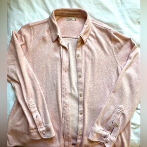 Faherty women’s M baby pink button down